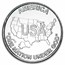 1 oz Silver Round - America USA Map "One Nation Under God"
